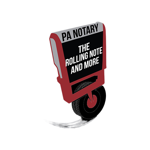 The Rolling Note and More mobile notary logo