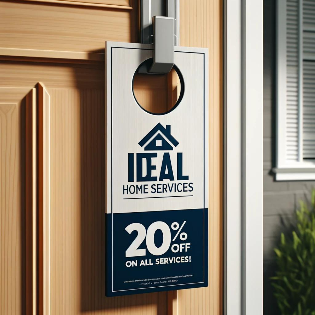 Custom door hanger printing by City Print
